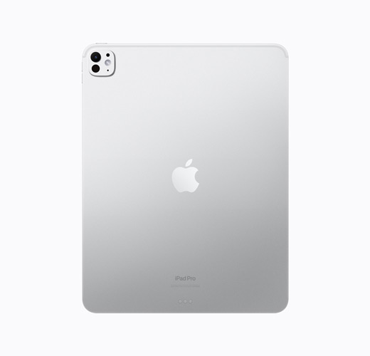 iPad Pro, silverfärgad, baksida, blank Apple-logotyp i silver